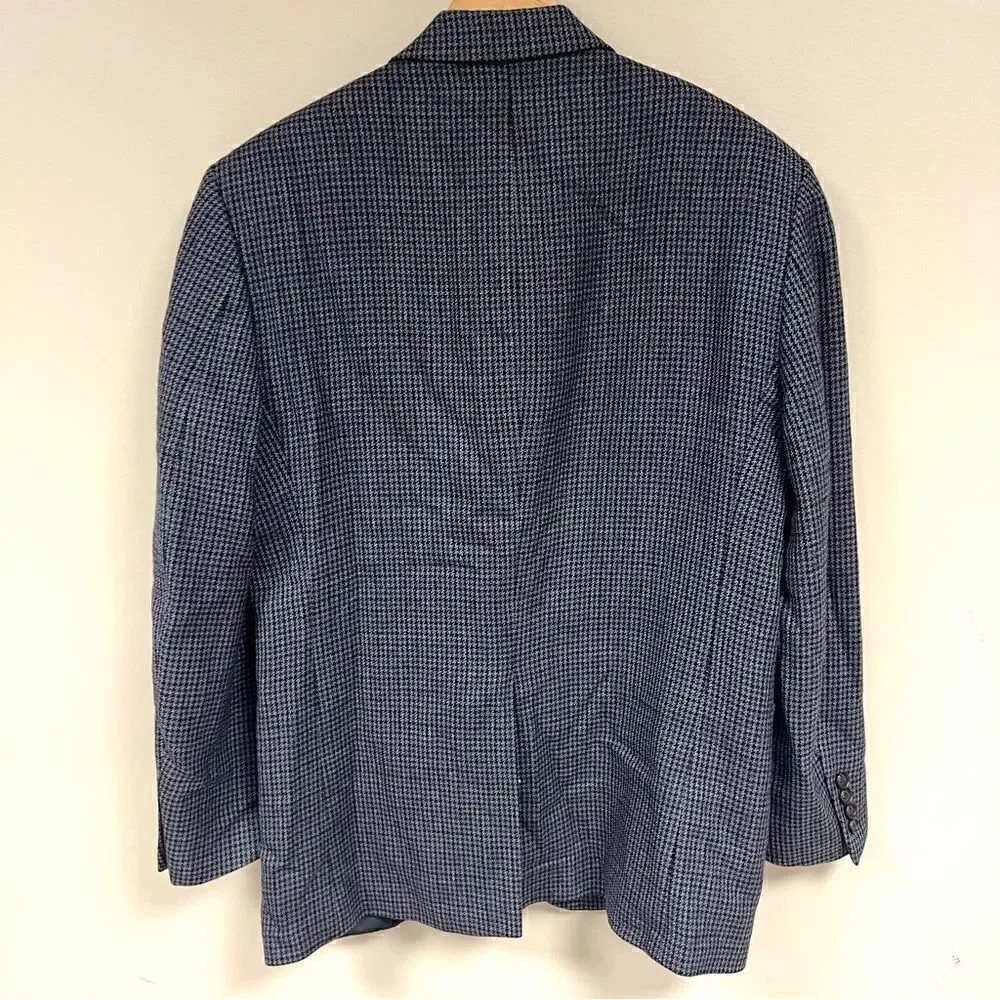 Ralph Lauren grey/navy/black houndstooth blazer 40R
